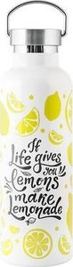 H&H Lifestyle H&H Lifestyle - Butelka Termiczna ze Stali Nierdzewnej, Lemons, 0,75l 1