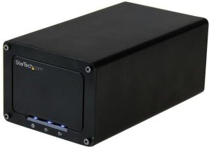 Kieszeń StarTech na dwa dyski 2.5 cala, USB 3.1 Czarna (S252BU313R) 1