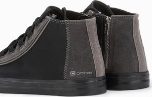 Ombre Buty męskie trampki T343 - czarne 41 3