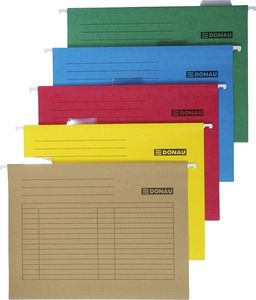 Donau TECZKA ZAWIESZKOWA DONAU 5 SZT, A4, ŻÓŁTA 7410905-11 2