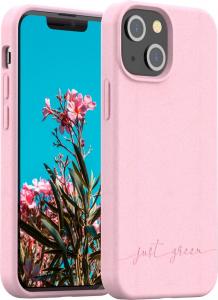 Just Green Etui 100% Eco iPhone 13 Mini Różowy 1