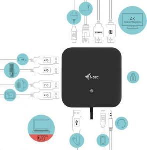 Stacja/replikator I-TEC USB-C (C31HDMIDPDOCKPD65) 6