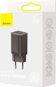 Ładowarka Baseus Super Si Pro 1x USB-A 1x USB-C 3 A (BSU2903BLK) 5