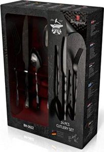 Berlinger Haus Komplet sztućców 24-elementy czarny połysk BH-2622 4