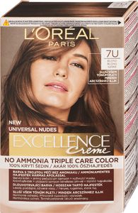 L’Oreal Paris LOral Paris Excellence Creme Triple Protection No Ammonia Farba do włosów 48ml 7U Blond 1