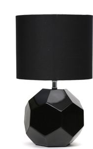 Lampa stołowa Platinet PLATINET TABLE LAMP E27 25W CERAMIC CUBIC BASE 1,5 M CABLE BLACK [45672] 1