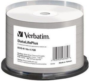 Verbatim DataLifePlus DVD-R 16x 4.7GB 50szt. (43782) 1