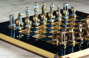 Giftdeco Ekskluzywne szachy metalowe Cycladic; 28x28cm 1