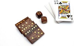 Giftdeco Zestaw gier COMBO - domino, karty, kości 8