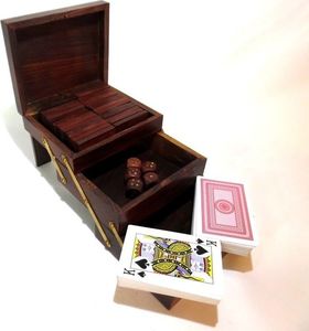 Giftdeco Zestaw gier COMBO - domino, karty, kości 9