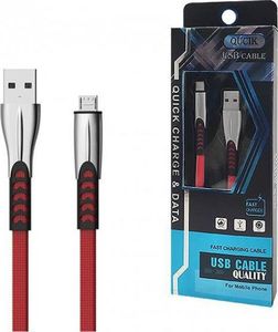 Kabel USB Somostel USB-A - microUSB 1 m Czerwony (BW02 MICRO RED) 2