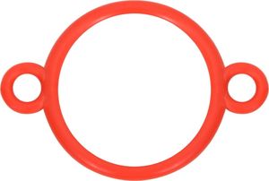 vidaXL Pachołki z łańcuchem 10 m, czerwono-białe 7