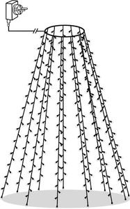 Lampki choinkowe vidaXL 180 LED niebieskie 2