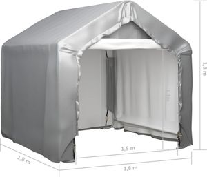 vidaXL Namiot magazynowy, 180x180 cm, stal ocynkowana 6