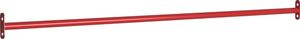 vidaXL Przykręcany drążek prosty, 125 cm, stalowy, czerwony 1