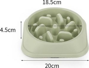 Mersjo Miska dla psa, kota spowalniająca zielona 2