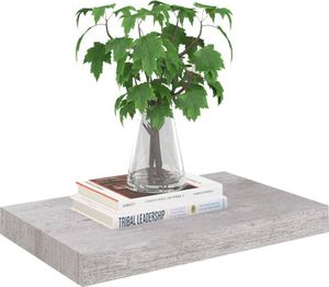 vidaXL Półka ścienna, szarość betonu, 40 x 23 x 3,8 cm, MDF 3