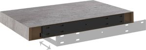 vidaXL Półka ścienna, szarość betonu, 40 x 23 x 3,8 cm, MDF 7