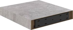 vidaXL Wisząca półka ścienna, szarość betonu, 23 x 23,5 x 3,8 cm, MDF 6
