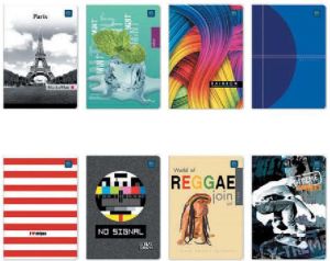 Interdruk Zeszyt A5/60 kratka mix wzorów 3