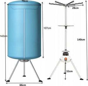 Suszarka na pranie Costway Suszarka nadmuchowa EP23597DE 5