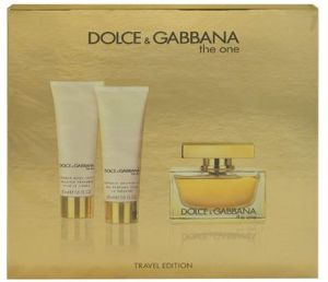 Dolce & Gabbana The One Zestaw dla kobiet EDP 75ml + Balsam do ciała 50ml + Żel pod prysznic 50ml 1