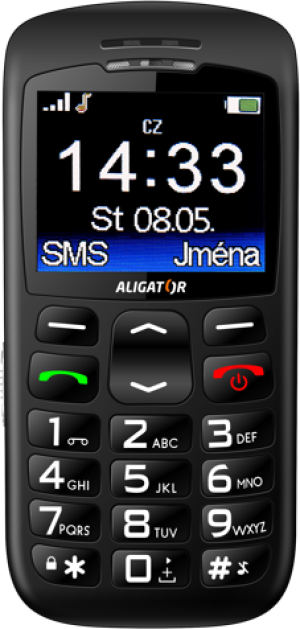 Telefon komórkowy Aligator Czarny 2