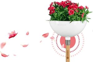 doniczka ClickUp! 25 cm szkło akrylowe białe 2