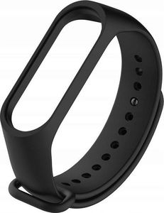 Silikonowa opaska do Xiaomi Mi Smart Band 3 / 4 Soft Silicone Strap czarna 1