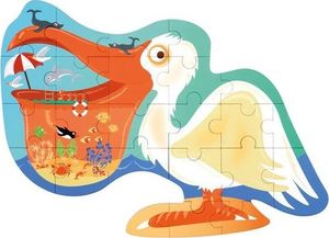 Scratch Scratch, Puzzle konturowe Pelikan 24 elem. 2