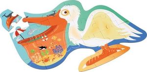 Scratch Scratch, Puzzle konturowe Pelikan 24 elem. 3