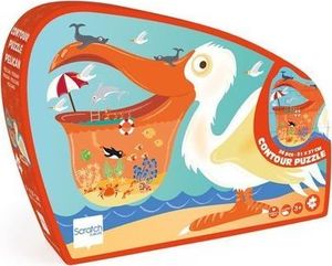 Scratch Scratch, Puzzle konturowe Pelikan 24 elem. 6