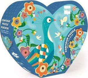 Scratch Scratch, Puzzle konturowe Serce 40 elem. 4