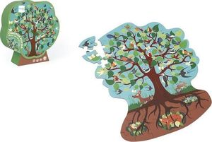 Scratch Scratch, Puzzle konturowe Leśne drzewo 58 elem. 2