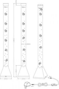 Lampa podłogowa lampa podłogowa Motion led 130 cm 3,6W przezroczysty/szary 5