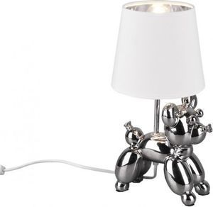 Lampa stołowa lampa stołowa Bello 17 x 16 x 33 cm E14 ceramiczna 40W srebrna 1