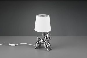 Lampa stołowa lampa stołowa Bello 17 x 16 x 33 cm E14 ceramiczna 40W srebrna 2