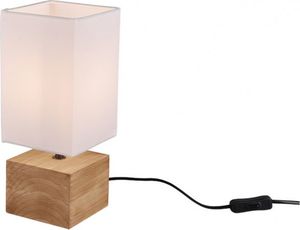 Lampa stołowa lampa stołowa Woody 12 x 12 x 30 cm E14 drewno 40W naturalna 1