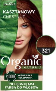 JOANNA PROFESSIONAL Joanna Naturia Organic pielęgnująca farba do włosów 321 Kasztanowy 1