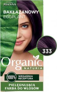 JOANNA PROFESSIONAL Joanna Naturia Organic pielęgnująca farba do włosów 333 Bakłażanowy 1