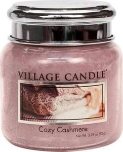 świeca zapachowa Cozy Cashmere 7 cm wosk miękki różowy 1