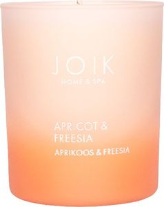 świeca zapachowa Apricot & Fresia 150 gram wegańskie szkło pomarańczowe 1