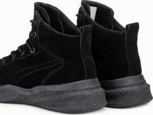Ombre Buty męskie sneakersy wysokie T380 - czarne 42 6