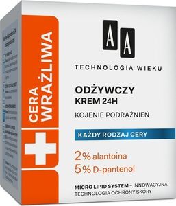 AA AA Technologia Wieku Cera Wrażliwa Krem odżywczy do każdego rodzaju cery 50ml 1