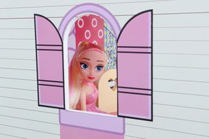 Funfit Drewniany domek dla lalek z oświetleniem LED RGB + 2 lalki (3046) 5