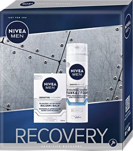 Nivea Men Zestaw prezentowy Sensitive Recovery (balsam po goleniu 100 ml + pianka do golenia 200 ml) 1