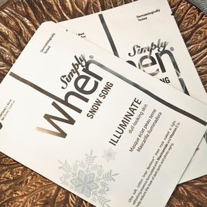 When When Simply Maska na twarz w płacie Snow Song 2