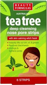 Beauty Formulas Beauty Formulas Tea Tree Głęboko oczyszczające paski na nos 1op-6szt 1