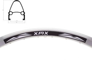 XMX Obręcz XMX 27,5" stożek srebrna 18x29mm 36-otworów Uniwersalny 1