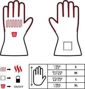 Glovii GLOVII Ogrzewane rękawice narciarskie L 8
